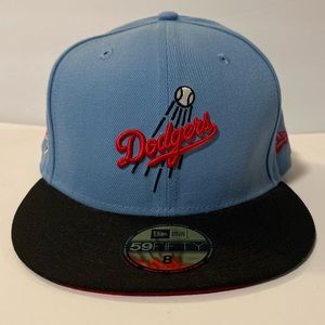 New Era 59Fifty LA Dodgers Fitted Hat Blue Size 8 Unisex NWT